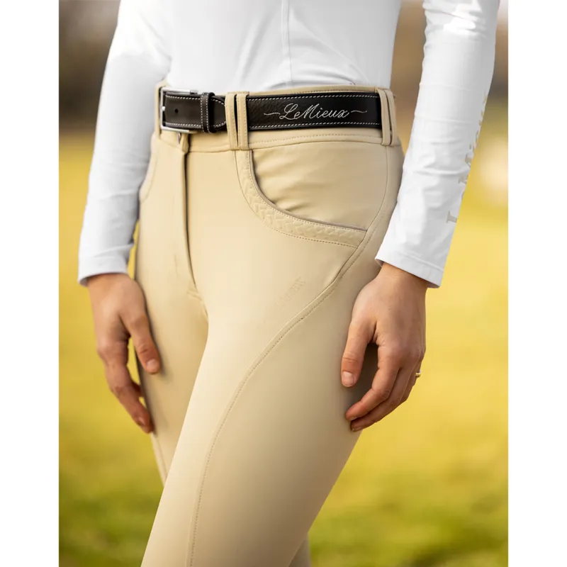 LeMieux Amara II Knee Grip Breeches - Beige-4